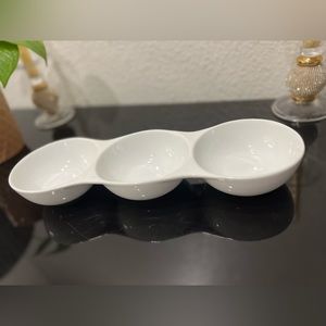 3 Bowl Serving Plate - New In Box